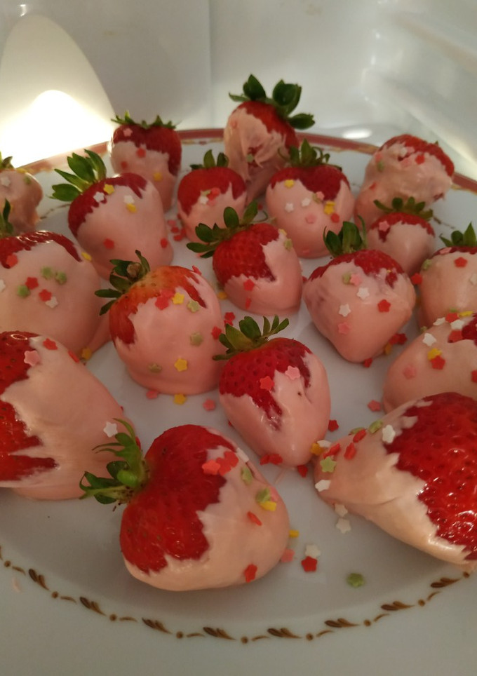 Una foto de Fresas con chocolate