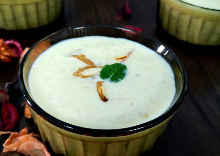 Recipe of Homemade Coconut Malai and Rice Phirni