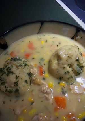 A picture of Chicken and Dumplings.