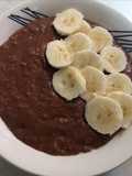 Choco avena con plátano