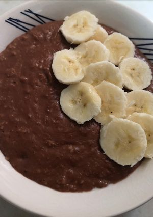 Una foto de Choco avena con plátano