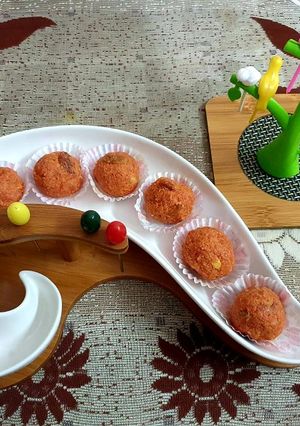 A picture of Carrot Laddu.