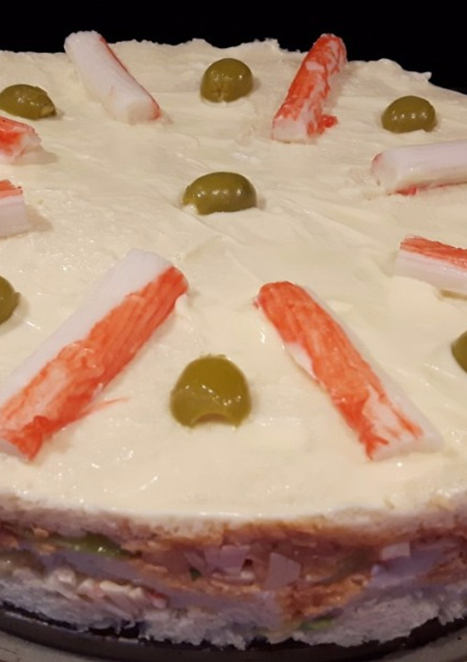 Una foto de Pastel de pan de molde