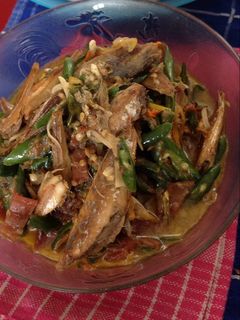 Foto resep Tumis ikan asin rebus lombok ijo
