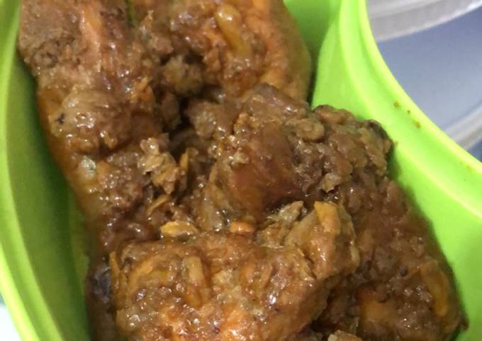 Ayam kecap bumbu marinasi tanpa minyak (cocok untuk diet) simple