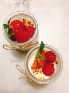 Una foto de Postre de San Valentín saludable-extra fácil