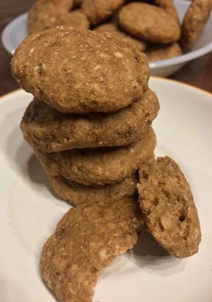 Una foto de Galletitas de banana con harina integral