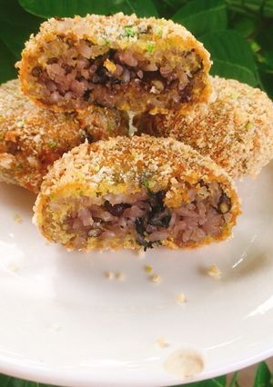 Hình của món Xôi chiên giòn.