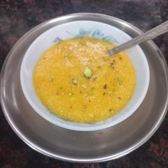 A picture of Semolina Mango Kheer.