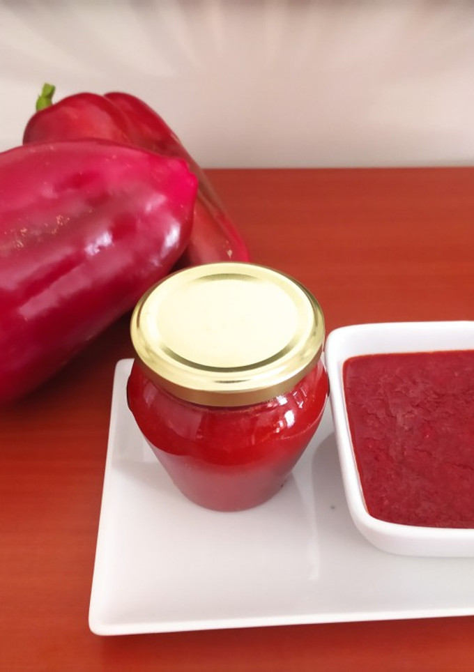 Una foto de Mermelada de pimientos asados