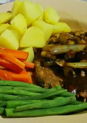 Foto resep Steak Tempe Lada Hitam: Anti Gagal & Super Sederhana
