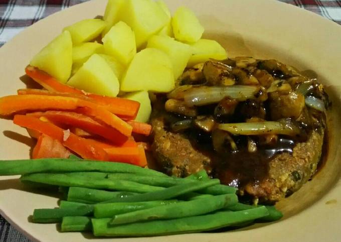 Wajib coba! Cara praktis memasak Steak Tempe Lada Hitam: Anti Gagal &amp; Super Sederhana  sedap