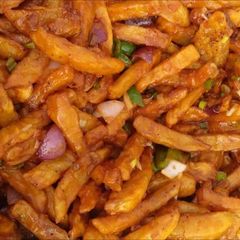 A picture of French fries.