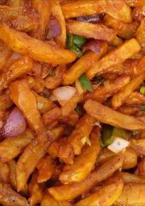 A picture of French fries.