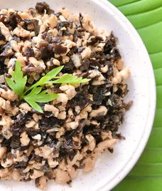 thịt băm rang mộc nhĩ