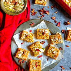 Instant Kalakand with Condensed Milk A picture of Instant Kalakand with Condensed Milk.