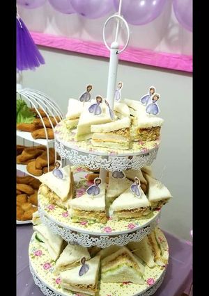 A picture of Party sandwiches               .