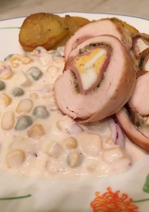 Töltött csirkemell recept fotója