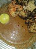 Pecak oncom sambal kacang