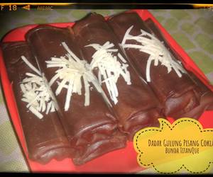 Praktis, Menyajikan Dadar Gulung Pisang Coklat Nikmat Lezat