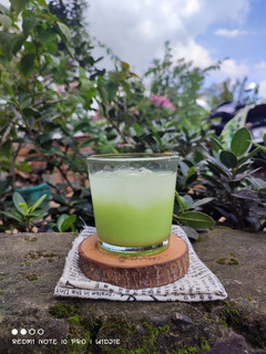 Foto resep Es Susu Sirup Melon