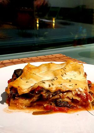 A picture of Veggie Lasagna 🍝 🌱.