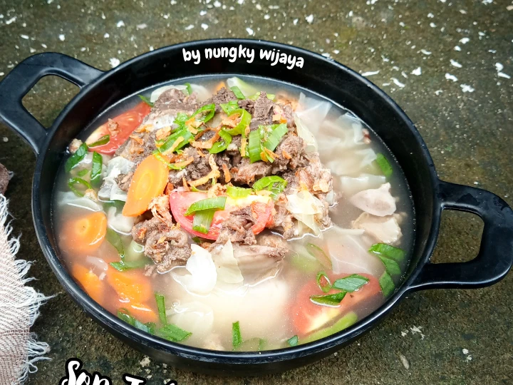 Cara Mudah Membikin Resep Sop Tulang Sapi yang Enak Banget Anti Ribet, Mantap