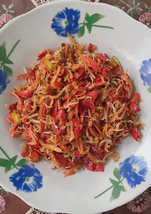Foto resep Tumis Kulit Melinjo Teri