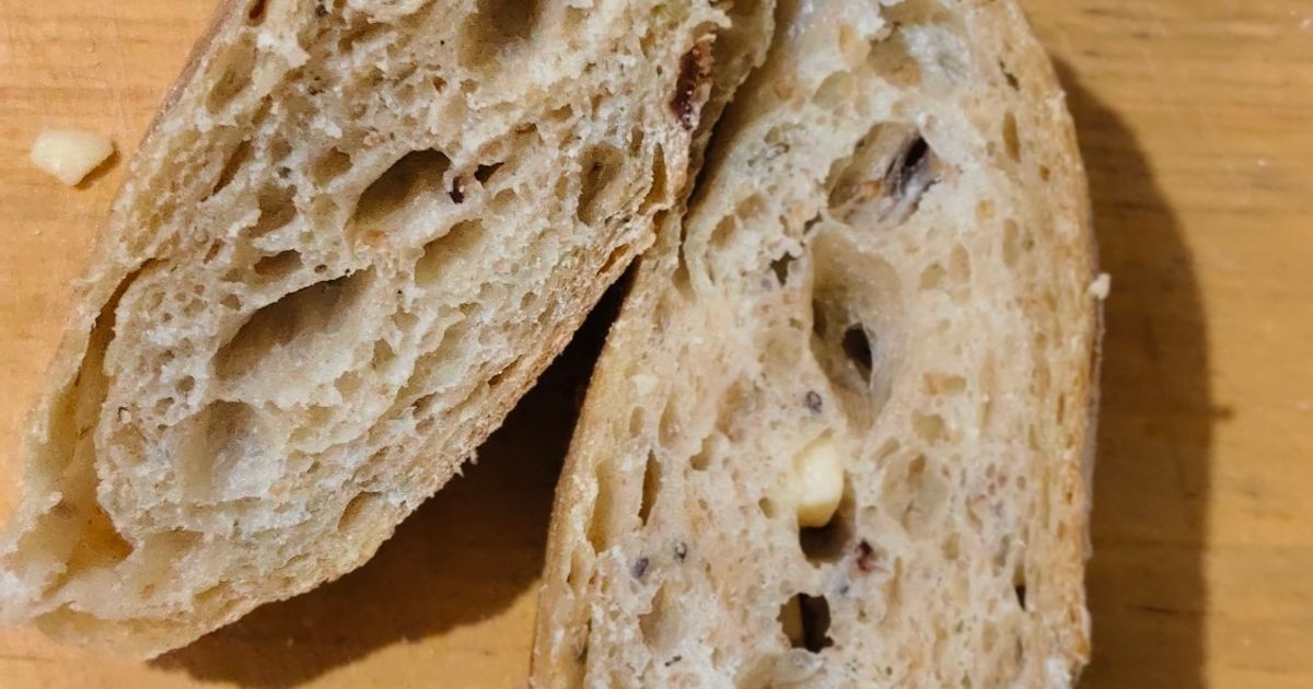 Cranberries Chia Cheese Sourdough Bread