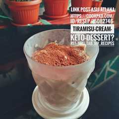 รูปของ Tiramisu Cream Keto Dessert