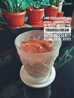 Foto resep Tiramisu Cream Keto Dessert