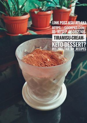 Foto resep Tiramisu Cream Keto Dessert