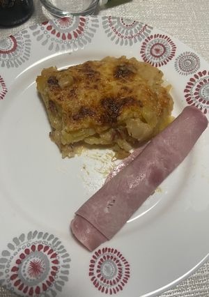 Une photo de Gratin dauphinois pommes de terre et topinambour