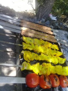 عکسی از دستور جوجه کباب و کباب کوبیده سراشپز😍