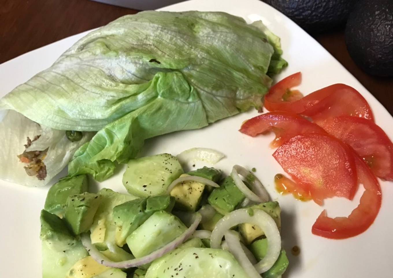 Envuelto de carne molida
<br />Wrap rico❣️