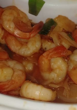 Foto resep Udang Saos Padang