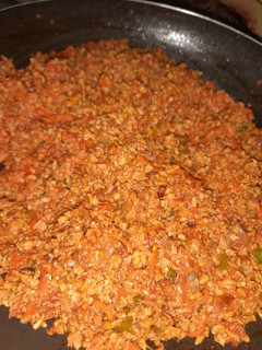 صورة لوصفة حمسة لحم مفروم🥘