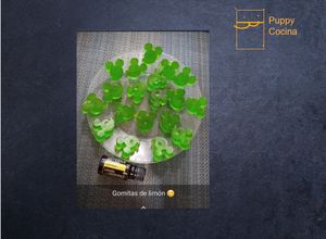 Una foto de Gomitas con aceite esencial de limón l Recetas arcoíris