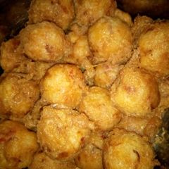 A picture of Yam balls.