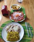 Pechuga de pollo asada rebozada en crema de leche