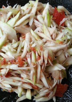 Foto resep Rujak mangga sambel terasi