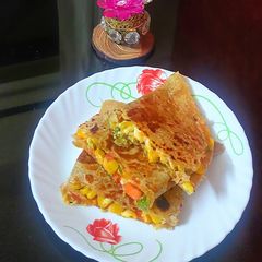 A picture of Corn cheese Quesadilla.