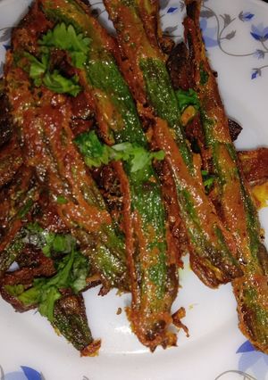 A picture of Kurkuri Bhindi.