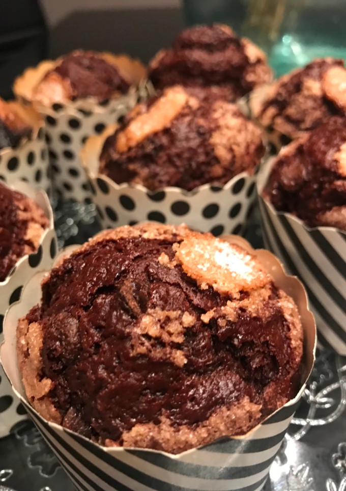 Una foto de Magdalenas de chocolate (Thermomix)