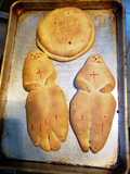 Pan de muerto muñecos y carretillas