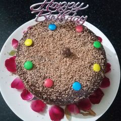 A picture of Whole wheat eggless chocolate cooker cake.