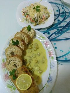 صورة لوصفة رولي الدجاج بالجبن 😋😋👌👌