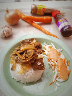 Foto resep Beef Teriyaki dan Salad Ala Hokben
