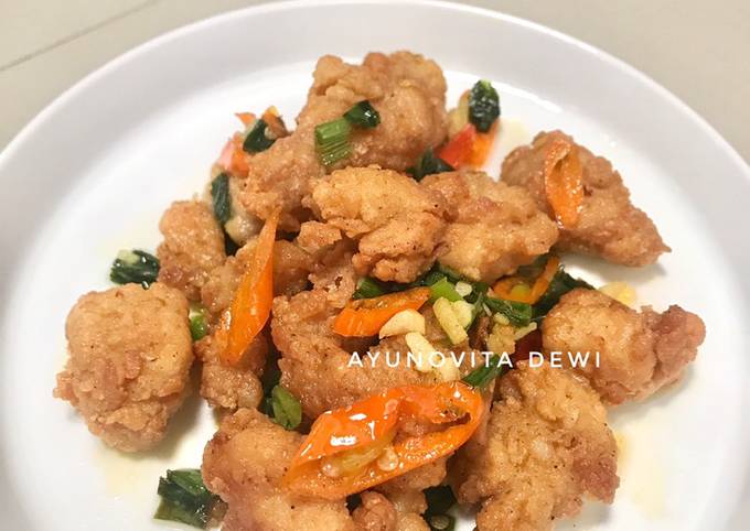 1. Ayam Cabe Garam simple