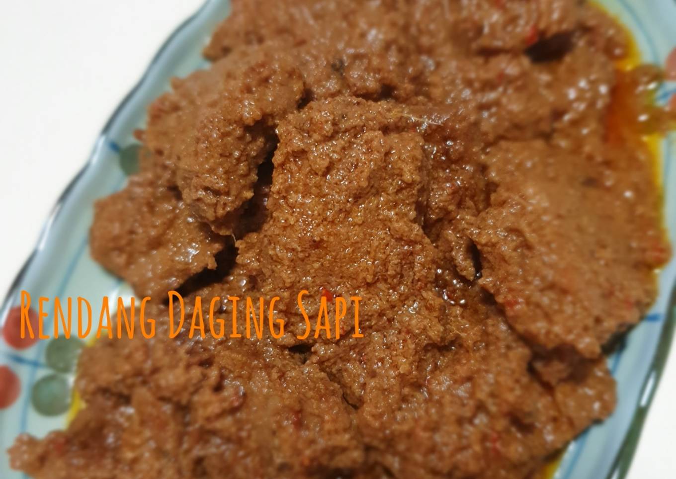 Rendang daging sapi - santan instan